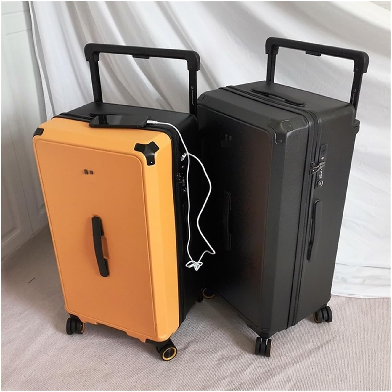 MUdson] Trunk 旅行荷物ユニバーサルホイールトロリースーツケース 26